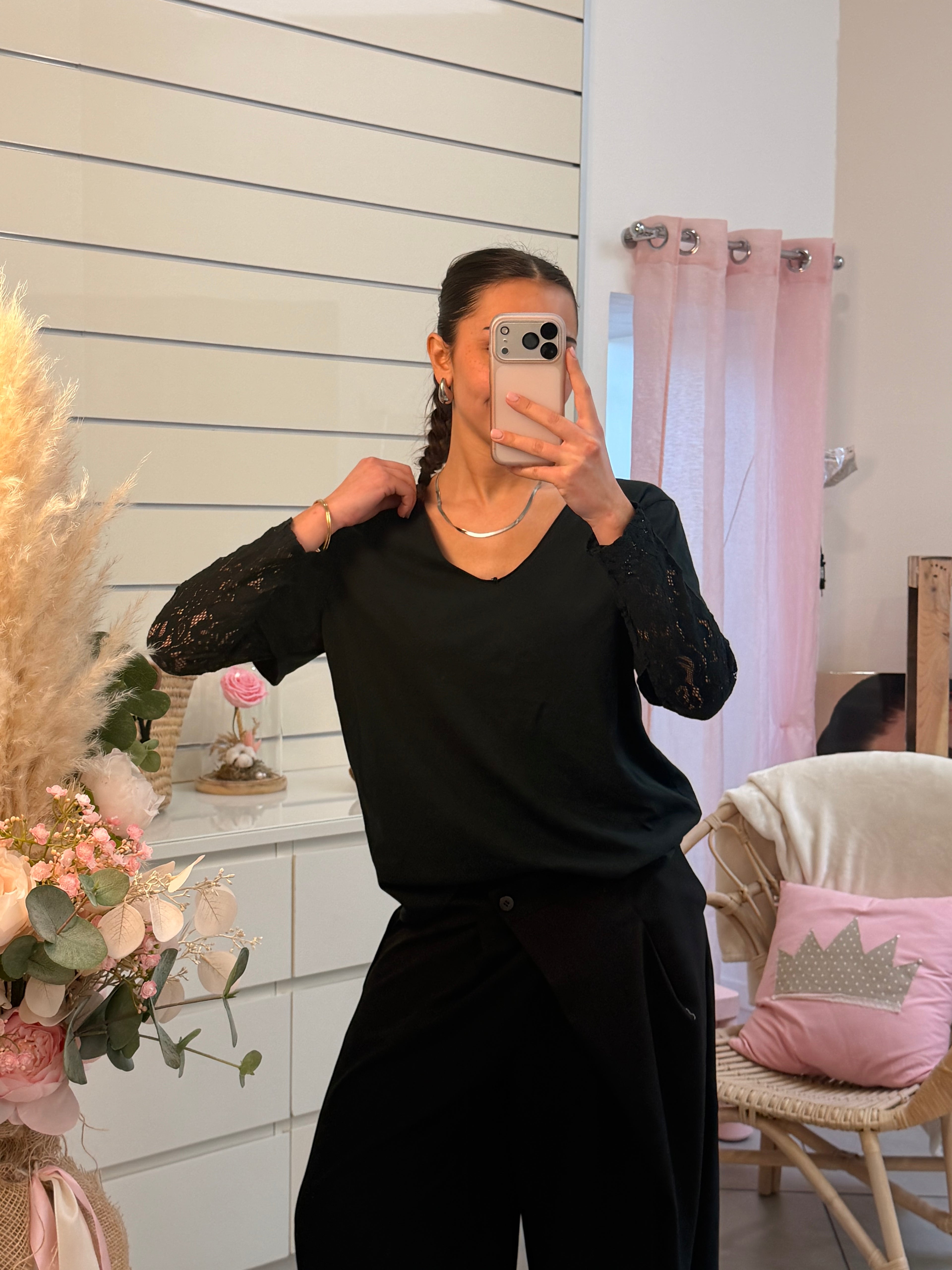 Tee-shirt en dentelle