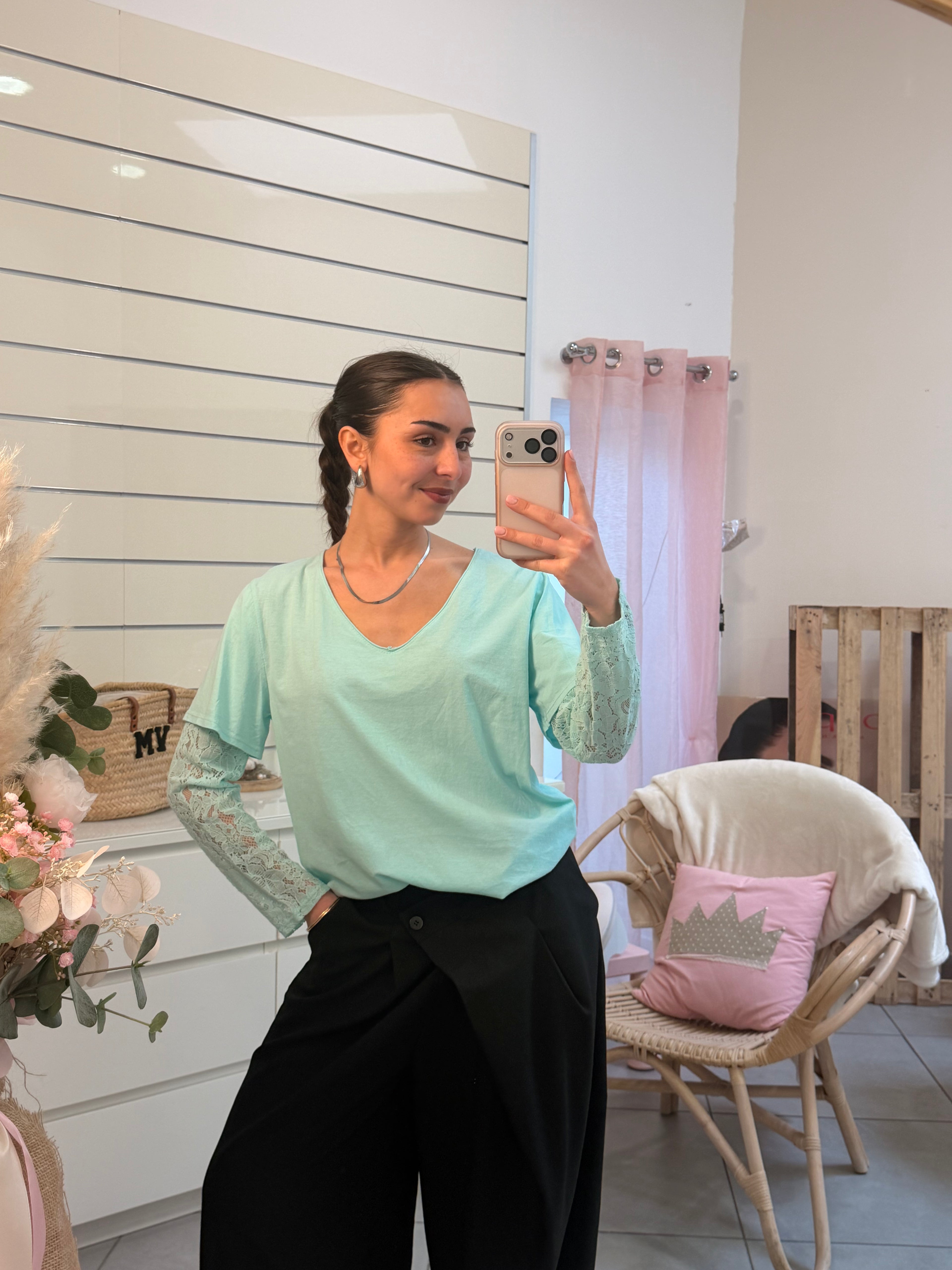 Tee-shirt en dentelle