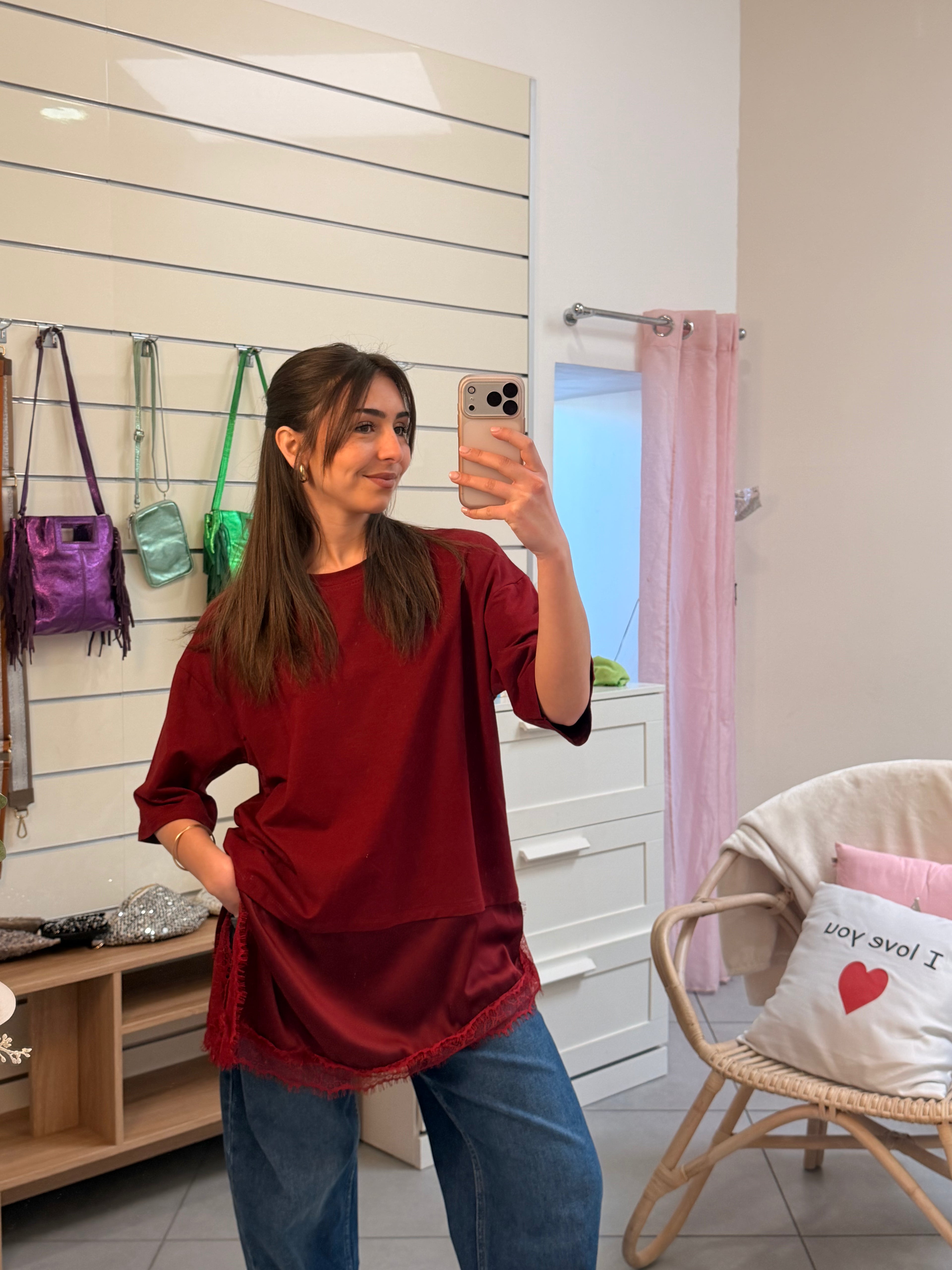 Tee-shirt en dentelle