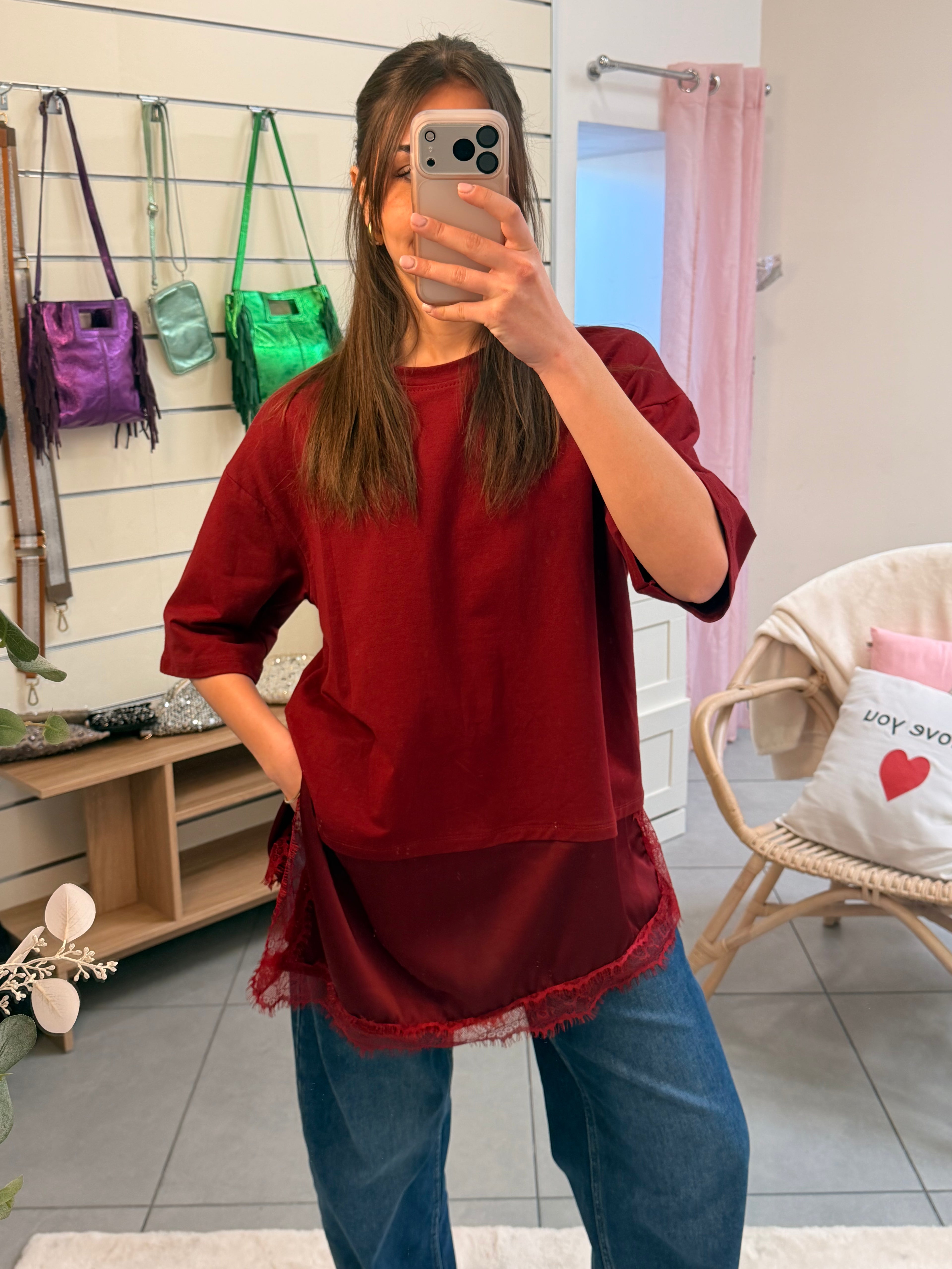 Tee-shirt en dentelle